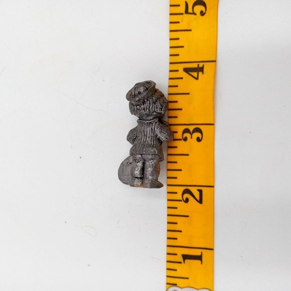 Miniature Tennis Player Pewter Collectible Vintage Racket Ball Mini Sports - Picture 2 of 8